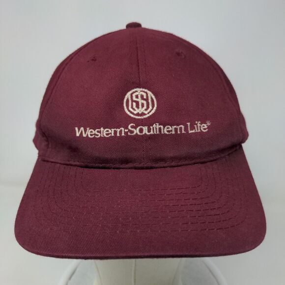 Western-Southern Life Slideback Hat Red One Size Embroidered Adjustable - Picture 2 of 6
